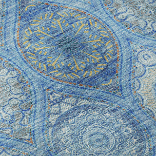 Piper Looms Mayfield Modern AMF976 Denim Machine Washable Area Rug Swatch Image