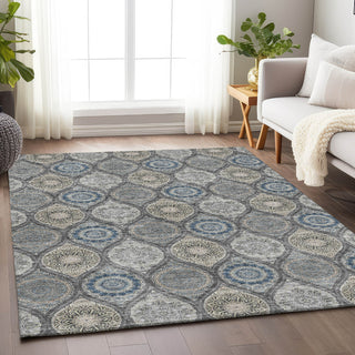 Piper Looms Mayfield Modern AMF976 Gray Machine Washable Area Rug Lifestyle Image Feature