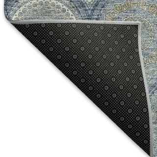 Piper Looms Mayfield Modern AMF976 Navy Machine Washable Area Rug Backing Image