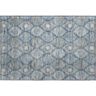 Piper Looms Mayfield Modern AMF976 Navy Machine Washable Area Rug Scatter Main Image