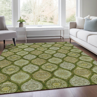 Piper Looms Mayfield Modern AMF976 Olive Machine Washable Area Rug Lifestyle Image Feature
