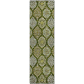 Piper Looms Mayfield Modern AMF976 Olive Machine Washable Area Rug Runner Main Image