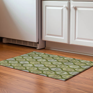 Piper Looms Mayfield Modern AMF976 Olive Machine Washable Area Rug Scatter Lifestyle Image Feature