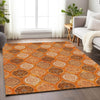 Piper Looms Mayfield Modern AMF976 Orange Machine Washable Area Rug Lifestyle Image Feature