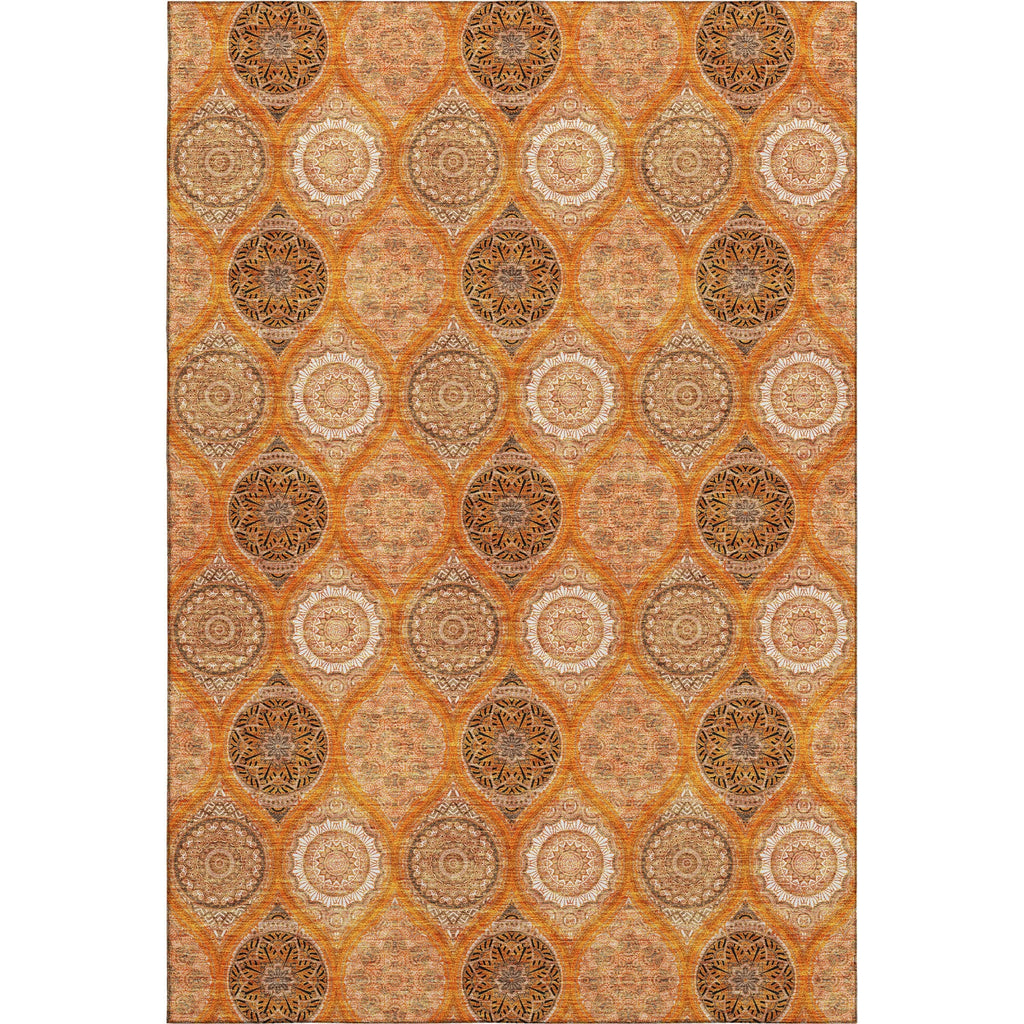 Piper Looms Mayfield Modern AMF976 Orange Machine Washable Area Rug main image