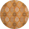 Piper Looms Mayfield Modern AMF976 Orange Machine Washable Area Rug Round Main Image