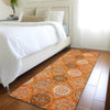 Piper Looms Mayfield Modern AMF976 Orange Machine Washable Area Rug Runner Lifestyle Image Feature