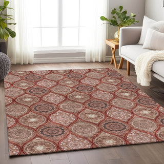 Piper Looms Mayfield Modern AMF976 Paprika Machine Washable Area Rug Lifestyle Image Feature