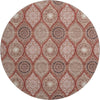 Piper Looms Mayfield Modern AMF976 Paprika Machine Washable Area Rug Round Main Image