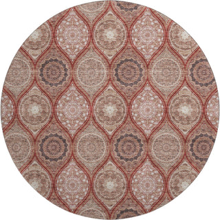 Piper Looms Mayfield Modern AMF976 Paprika Machine Washable Area Rug Round Main Image
