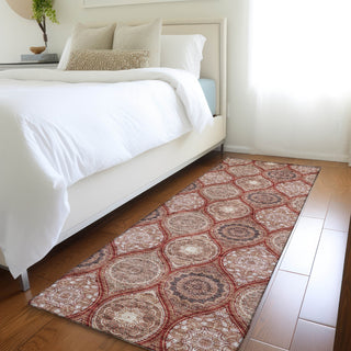 Piper Looms Mayfield Modern AMF976 Paprika Machine Washable Area Rug Runner Lifestyle Image Feature