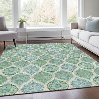 Piper Looms Mayfield Modern AMF976 Sage Machine Washable Area Rug Lifestyle Image Feature