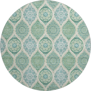 Piper Looms Mayfield Modern AMF976 Sage Machine Washable Area Rug Round Main Image