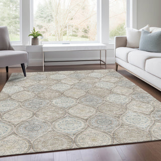 Piper Looms Mayfield Modern AMF976 Taupe Machine Washable Area Rug Lifestyle Image Feature