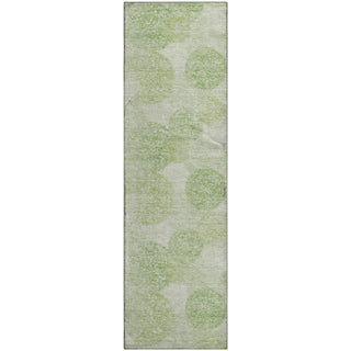 Piper Looms Mayfield Circles AMF977 Aloe Machine Washable Area Rug Runner Main Image