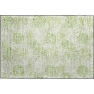Piper Looms Mayfield Circles AMF977 Aloe Machine Washable Area Rug Scatter Main Image