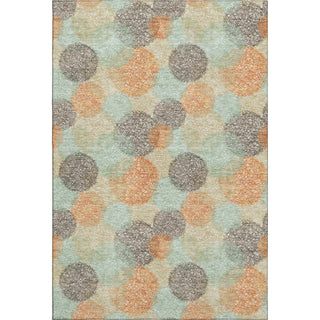 Piper Looms Mayfield Circles AMF977 Beige Machine Washable Area Rug main image