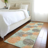 Piper Looms Mayfield Circles AMF977 Beige Machine Washable Area Rug Runner Lifestyle Image Feature