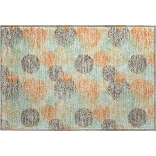 Piper Looms Mayfield Circles AMF977 Beige Machine Washable Area Rug Scatter Main Image