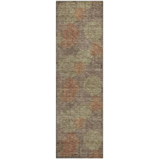 Piper Looms Mayfield Circles AMF977 Brown Machine Washable Area Rug Runner Main Image