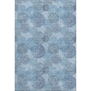 Piper Looms Mayfield Circles AMF977 Denim Machine Washable Area Rug main image