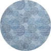 Piper Looms Mayfield Circles AMF977 Denim Machine Washable Area Rug Round Main Image
