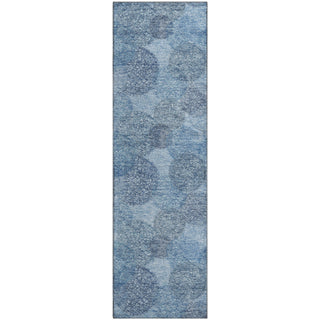 Piper Looms Mayfield Circles AMF977 Denim Machine Washable Area Rug Runner Main Image