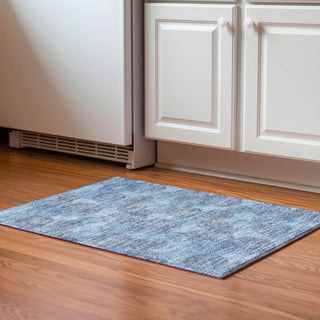 Piper Looms Mayfield Circles AMF977 Denim Machine Washable Area Rug Scatter Lifestyle Image Feature