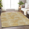 Piper Looms Mayfield Circles AMF977 Gold Machine Washable Area Rug Lifestyle Image Feature
