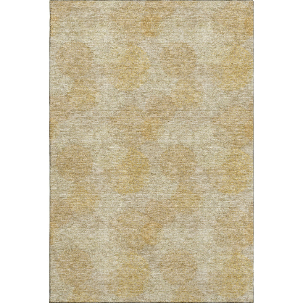 Piper Looms Mayfield Circles AMF977 Gold Machine Washable Area Rug main image