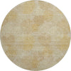Piper Looms Mayfield Circles AMF977 Gold Machine Washable Area Rug Round Main Image