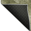 Piper Looms Mayfield Circles AMF977 Green Machine Washable Area Rug Backing Image