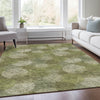 Piper Looms Mayfield Circles AMF977 Green Machine Washable Area Rug Lifestyle Image Feature