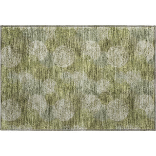 Piper Looms Mayfield Circles AMF977 Green Machine Washable Area Rug Scatter Main Image