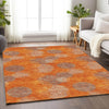 Piper Looms Mayfield Circles AMF977 Orange Machine Washable Area Rug Lifestyle Image Feature