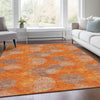 Piper Looms Mayfield Circles AMF977 Orange Machine Washable Area Rug Lifestyle Image Feature