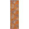 Piper Looms Mayfield Circles AMF977 Orange Machine Washable Area Rug Runner Main Image