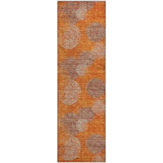 Piper Looms Mayfield Circles AMF977 Orange Machine Washable Area Rug Runner Main Image