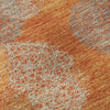 Piper Looms Mayfield Circles AMF977 Orange Machine Washable Area Rug Swatch Image