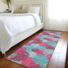 Piper Looms Mayfield Circles AMF977 Pink Machine Washable Area Rug Runner Lifestyle Image Feature