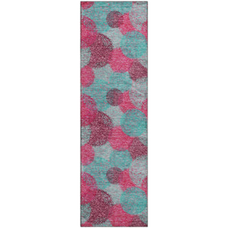 Piper Looms Mayfield Circles AMF977 Pink Machine Washable Area Rug Runner Main Image