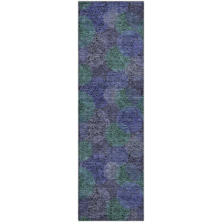 Piper Looms Mayfield Circles AMF977 Purple Machine Washable Area Rug Runner Main Image