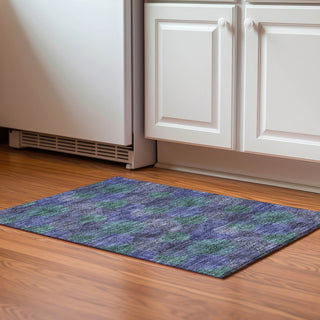 Piper Looms Mayfield Circles AMF977 Purple Machine Washable Area Rug Scatter Lifestyle Image Feature