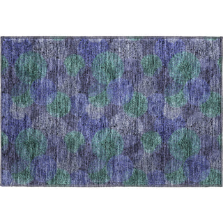 Piper Looms Mayfield Circles AMF977 Purple Machine Washable Area Rug Scatter Main Image