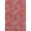Piper Looms Mayfield Circles AMF977 Red Machine Washable Area Rug main image
