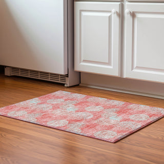 Piper Looms Mayfield Circles AMF977 Salmon Machine Washable Area Rug Scatter Lifestyle Image Feature