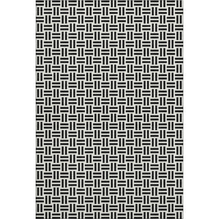Piper Looms Mayfield Geometric AMF978 Black Machine Washable Area Rug main image