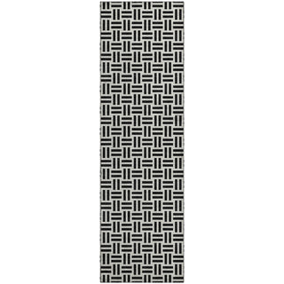Piper Looms Mayfield Geometric AMF978 Black Machine Washable Area Rug Runner Main Image