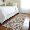 Piper Looms Mayfield Geometric AMF978 Chocolate Machine Washable Area Rug Runner Lifestyle Image Feature