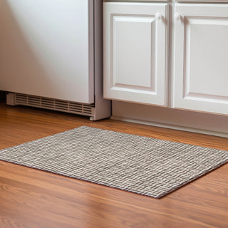 Piper Looms Mayfield Geometric AMF978 Chocolate Machine Washable Area Rug Scatter Lifestyle Image Feature